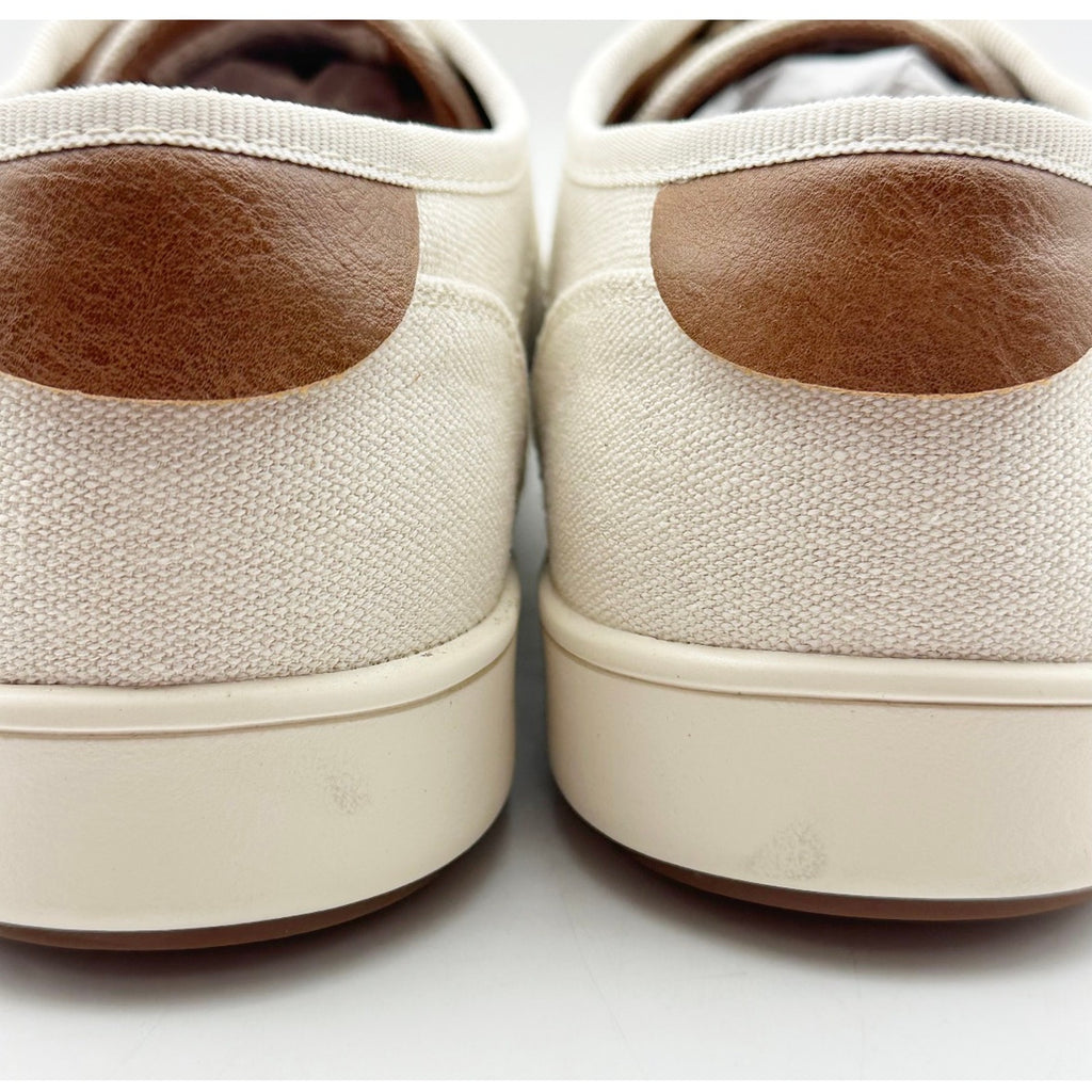 STEVE MADDEN Mens Fenta Casual Sneakers Size 9.5 M Cream White Fabric NIB