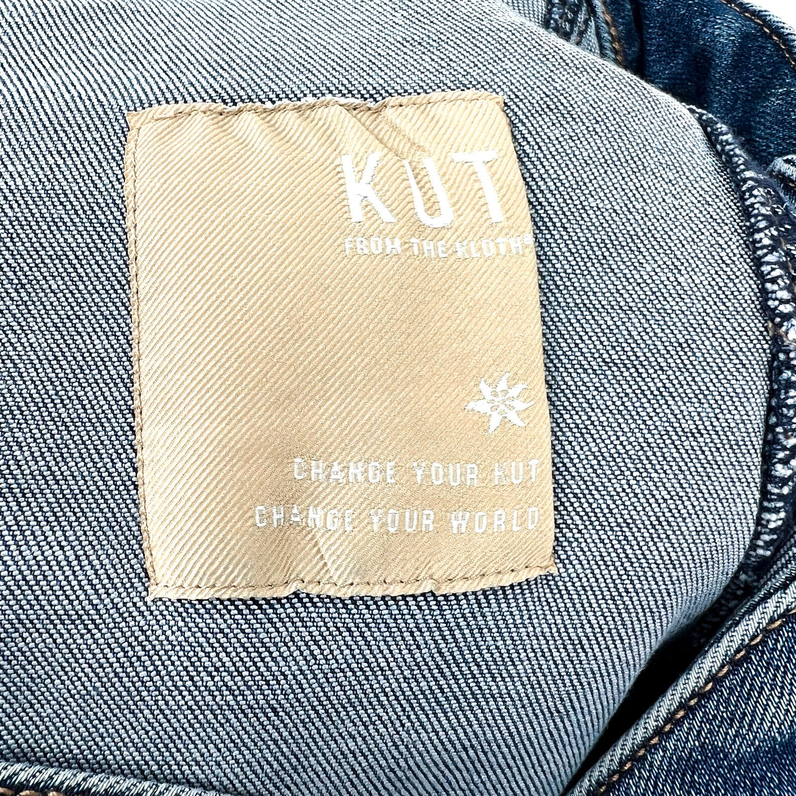 KUT FROM THE KLOTH Meg Wide Leg Ankle Jeans Size 18 Loyalty Blue Seamed NWT