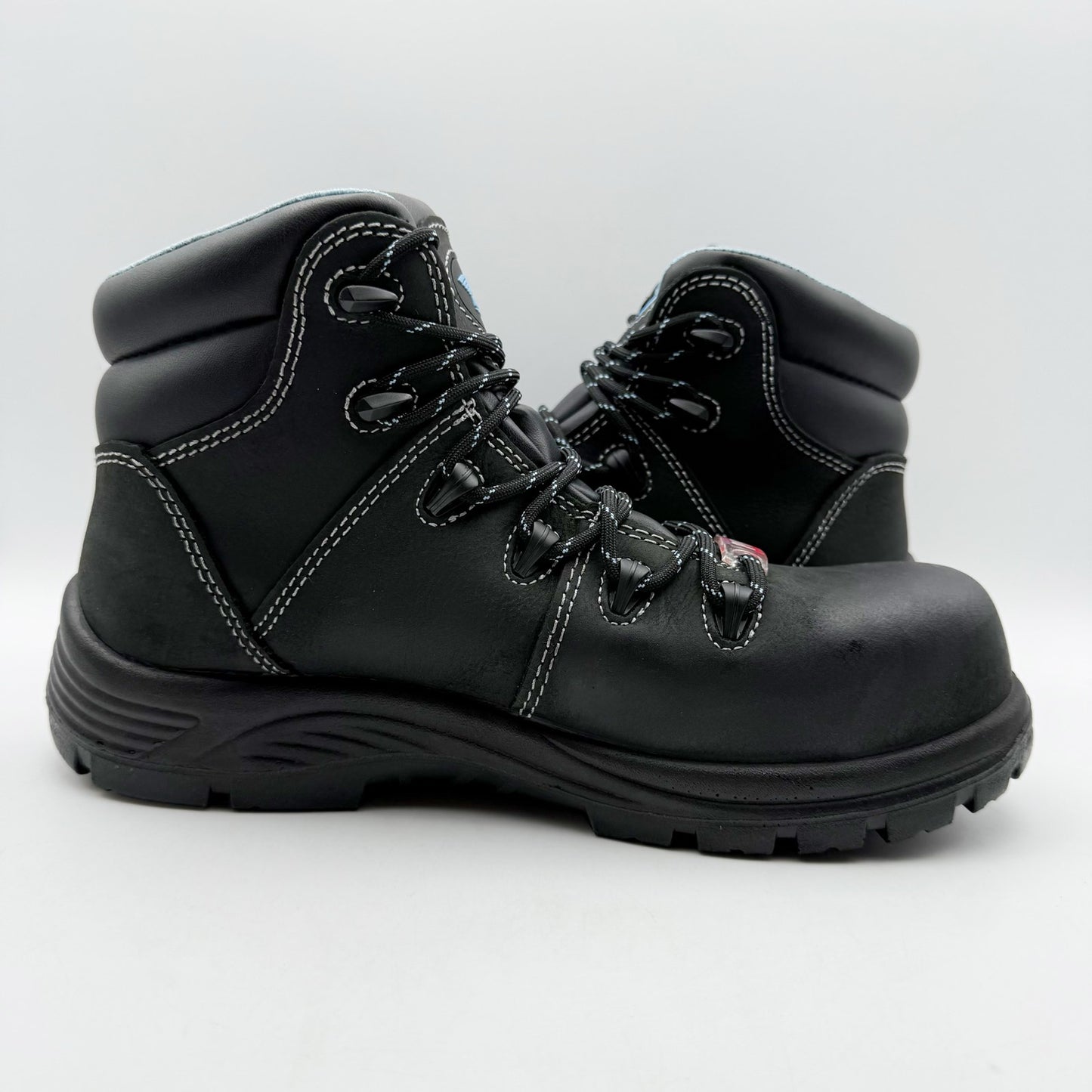 Avenger Women Framer A7127 CT Work Boot US 9 B Black Blue Leather Waterproof NIB