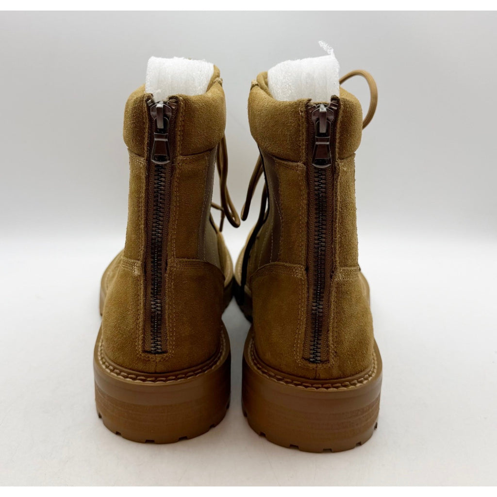 Saint Morta Mens Legion Ankle Combat Boots Size 8 EU 42 Camel Tan Suede NIB