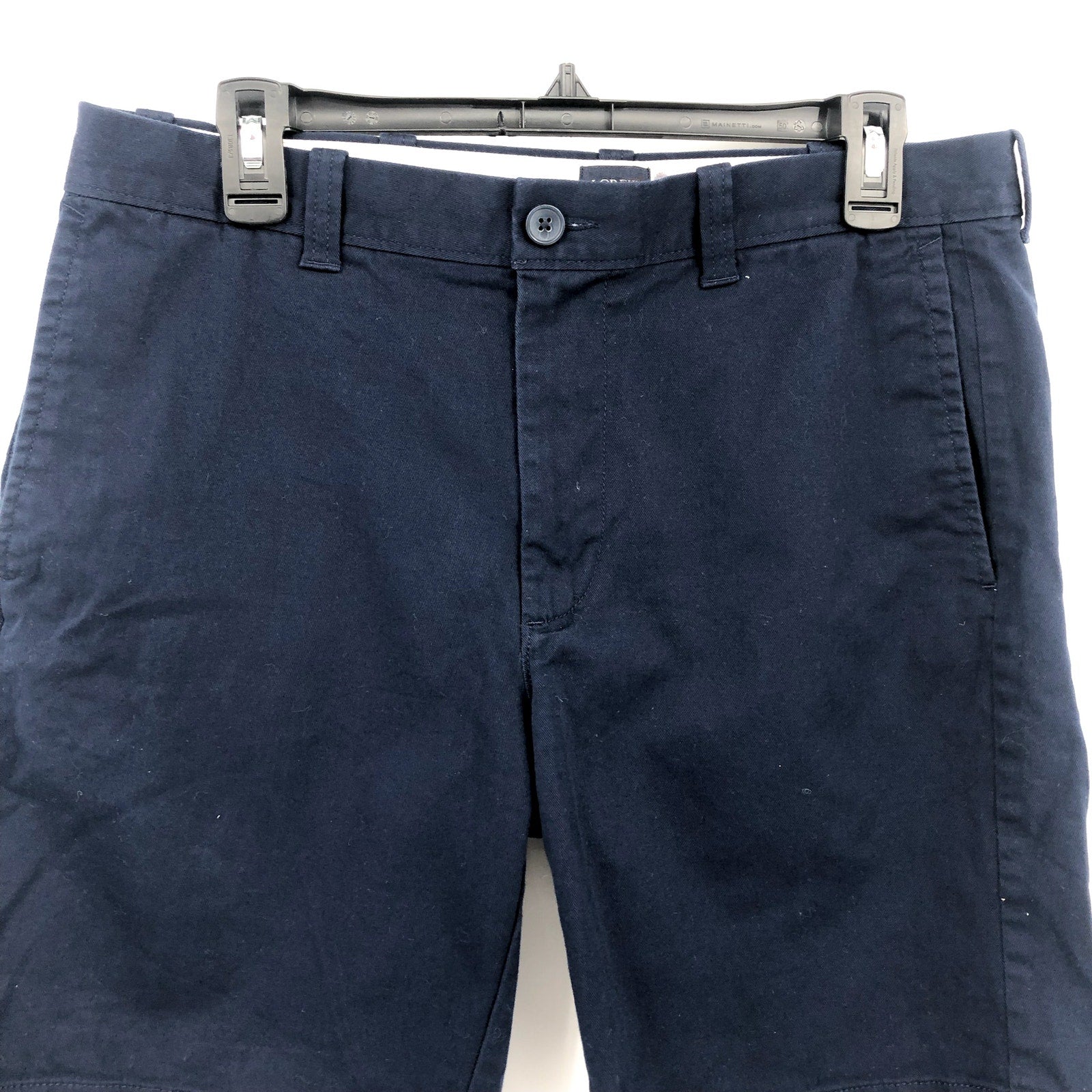 J.CREW Men's 9" Flex Chino Short Size 32 Navy Blue Flat Front Stretch H5020 NWOT