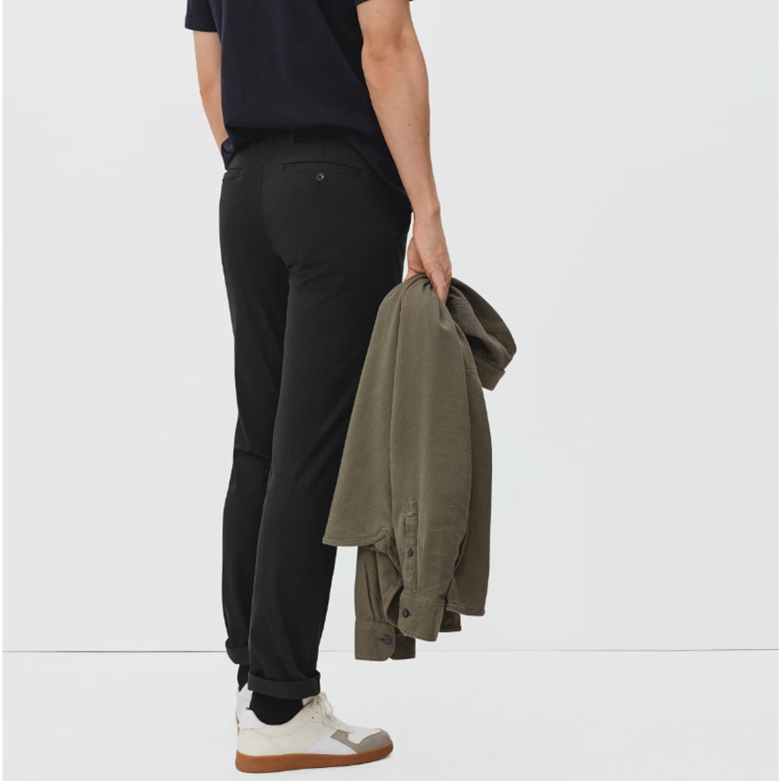Everlane Mens Uniform Performance Chino 28x30 Black Slim Fit