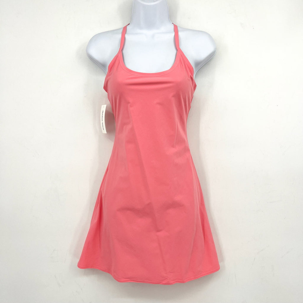 OUTDOOR VOICES Women's The Exercise Dress XS Pink Punch Built In Shorts NWT