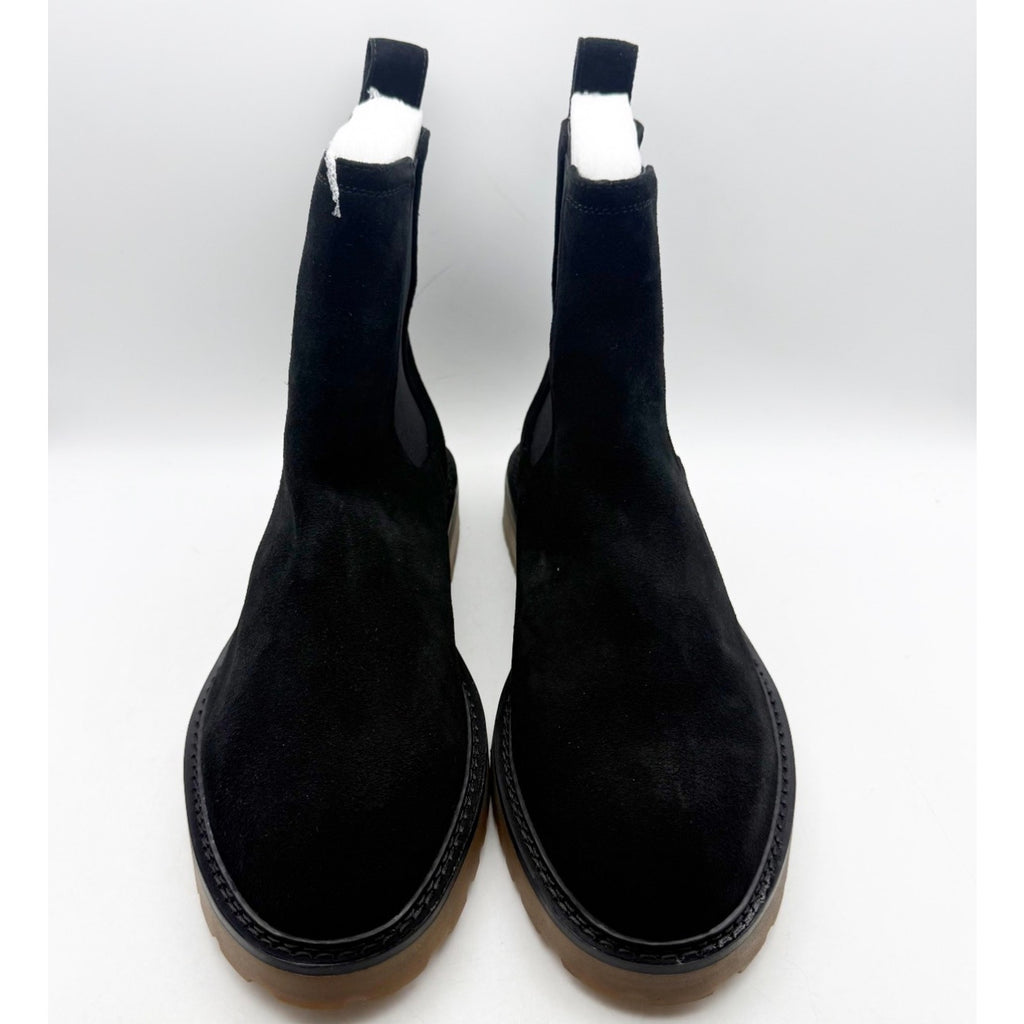 Saint Morta Mens Chunky Chelsea Boots Size 10 EU 44 Black Suede Gum NIB