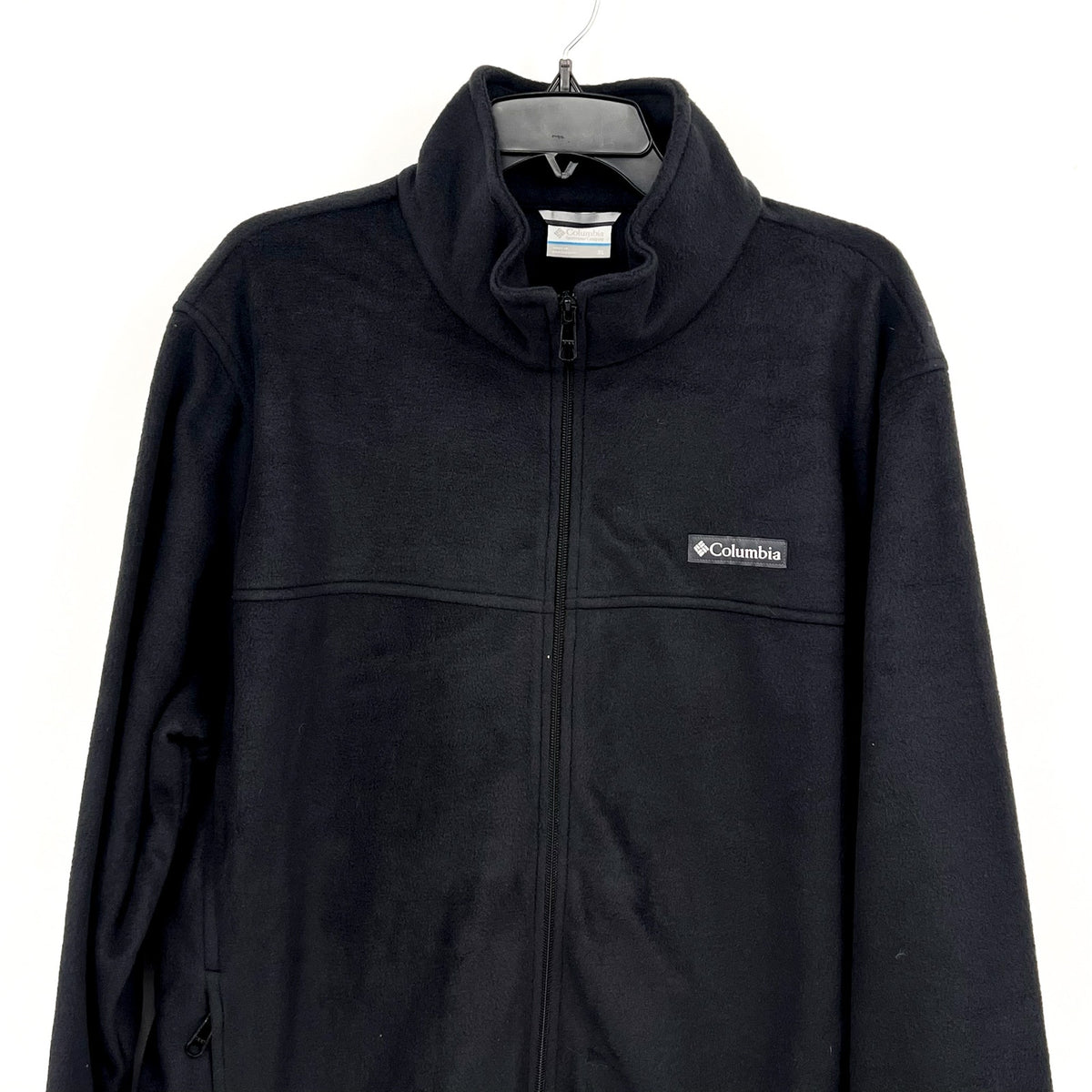 COLUMBIA Men's Granite Mountain Fleece Jacket XL Black Full Zip NWT