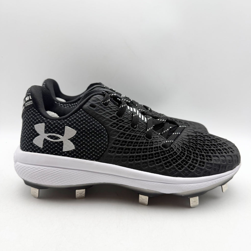 Under Armour Womens Glyde 2.0 Metal Softball Cleats US 7.5 Black Silver NWOB
