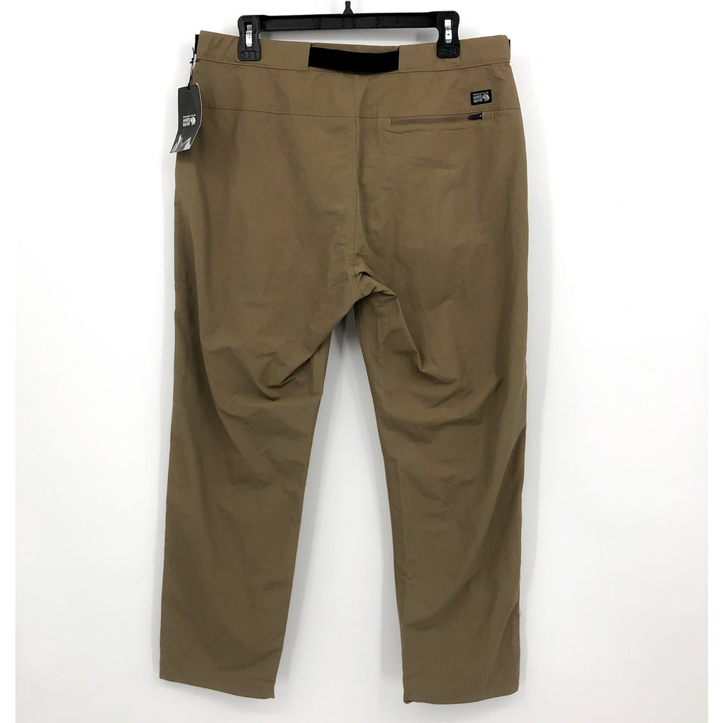 MOUNTAIN HARDWEAR Men's Stryder Pants Size 34 Tan Trail Dust Lightweight NWT