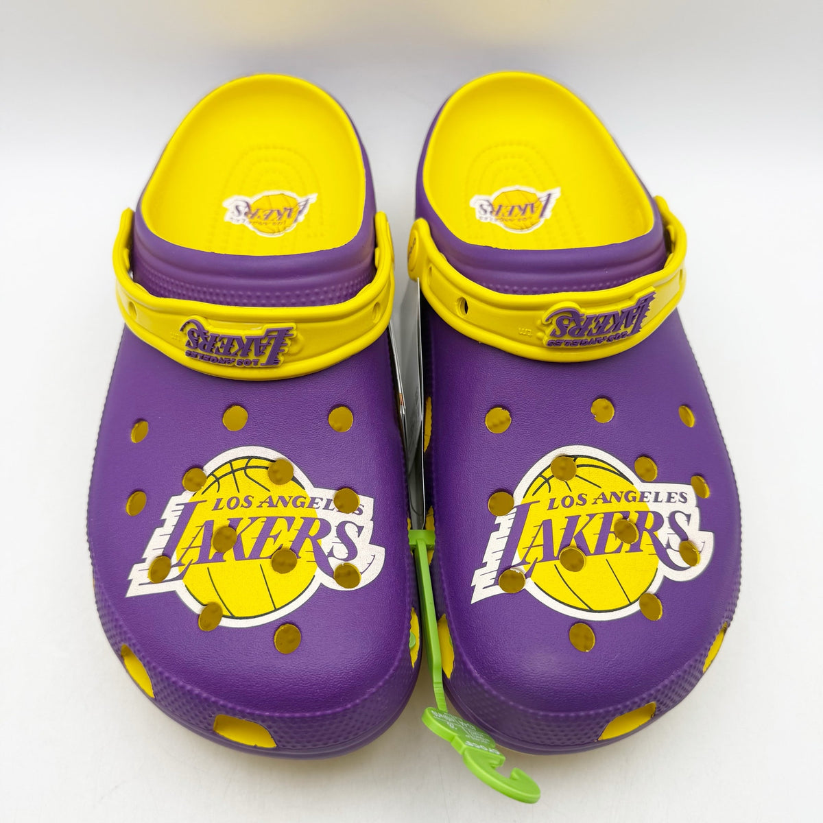 CROCS NBA Los Angeles Lakers Clogs WOMENS 6 BIG KIDS/ Mens 4 Purple Yellow NWT