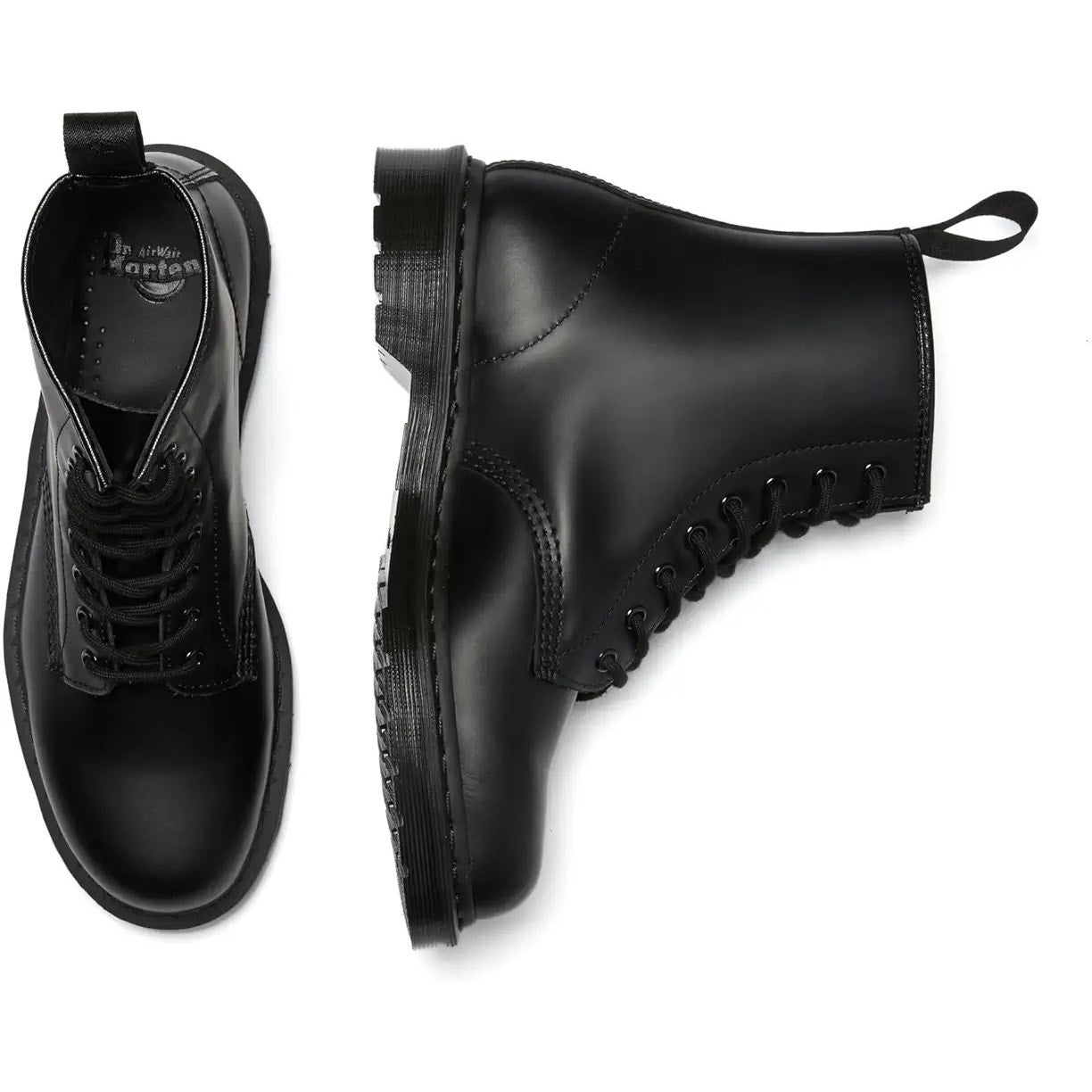 Dr. Martens Womens 1460 Mono Lace Up Boots US 10 EU 42 Black Smooth Leather NIB