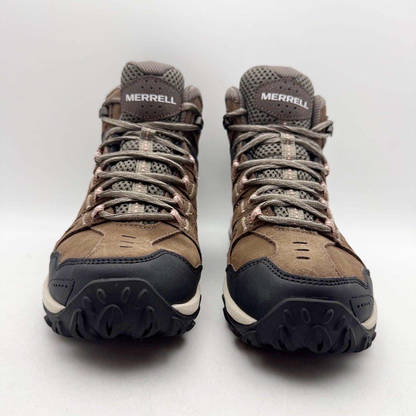 Merrell Womens Crosslander 3 Hiking Mid Boots US 8 Brown Black Waterproof NWOB