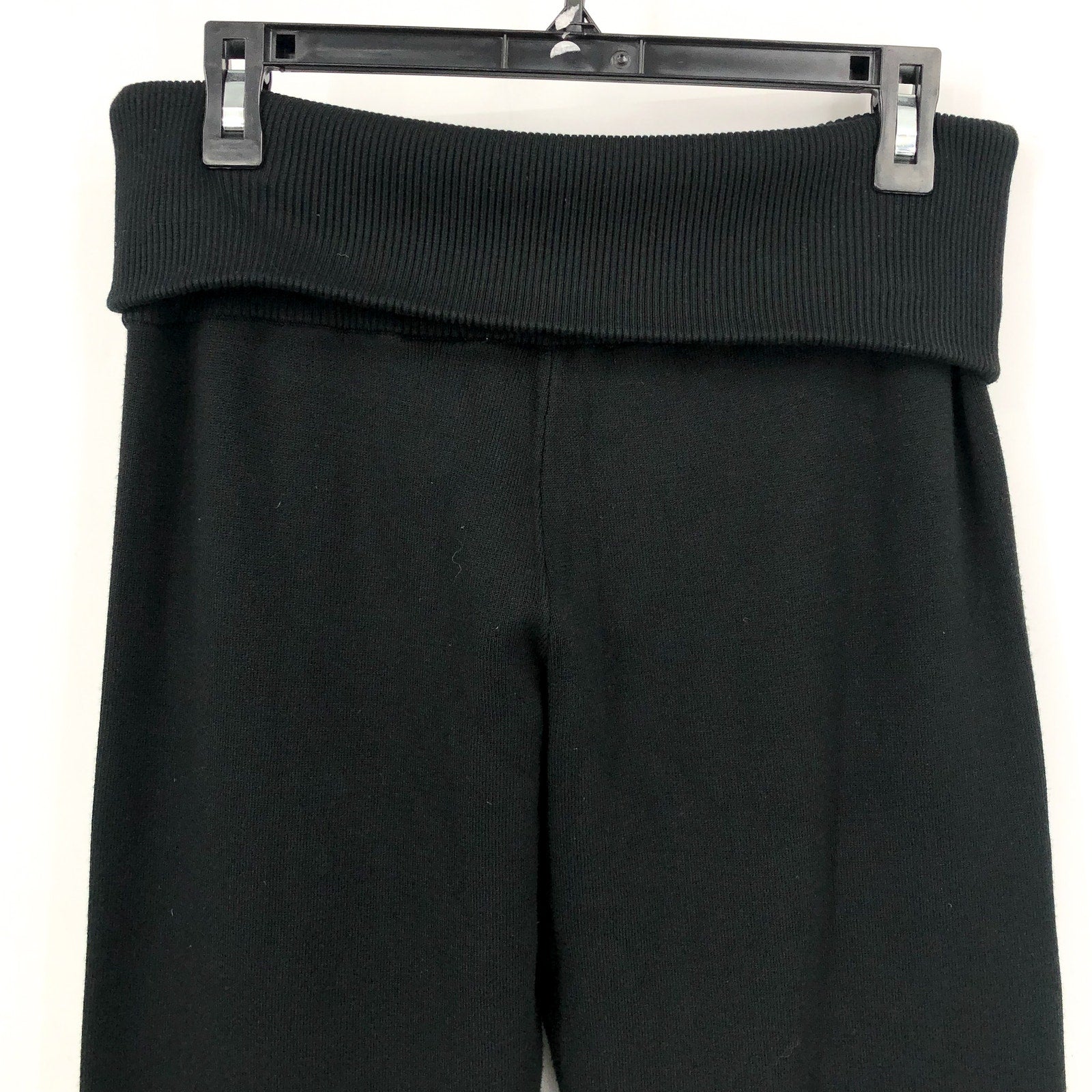 JUICY COUTURE Women's Low Rise Knit Flare Sweater PantLarge Black NWT