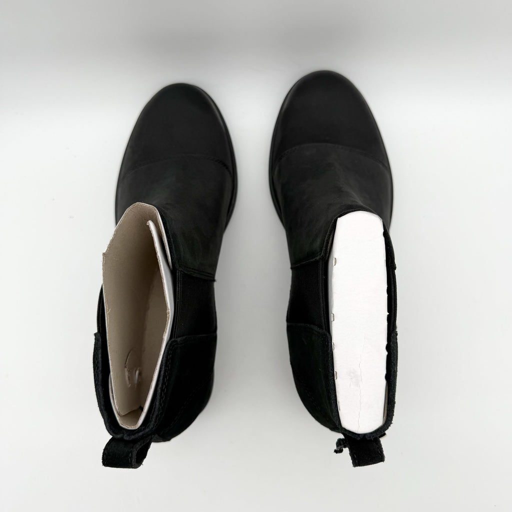 Sorel Womens Evie ll Chelsea Ankle Bootie US 11 EU 42 Black Suede Waterproof NIB