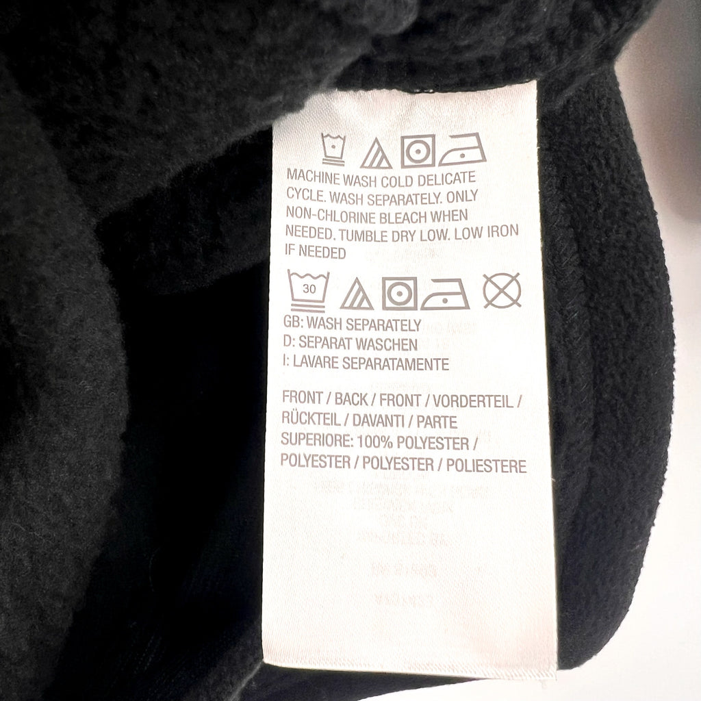DENIM & CO. Women's Fleece Bonded Sherpa Jacket Small Black  NWOT