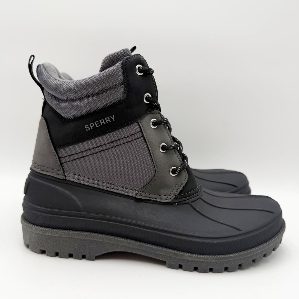 SPERRY Kids Storm Hopper Winter Boots Size 5 EU 37 Grey Black NWOB