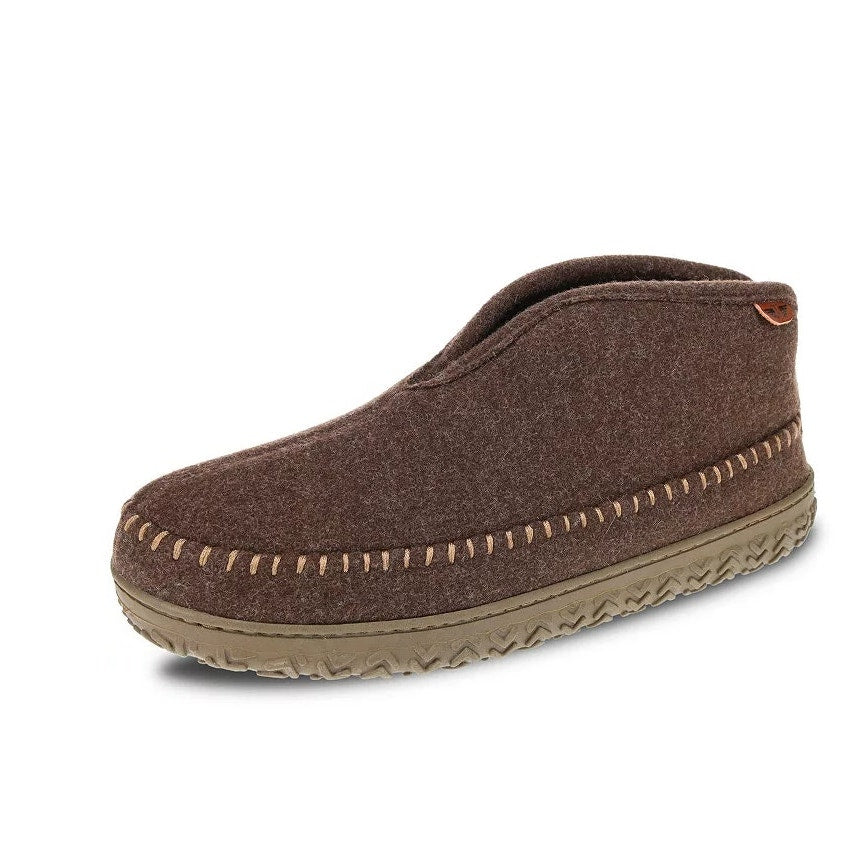 Dockers Mens Rugged Wool Slip-On Bootie Slippers SIZE 8 Brown Indoor/Outdoor NIB