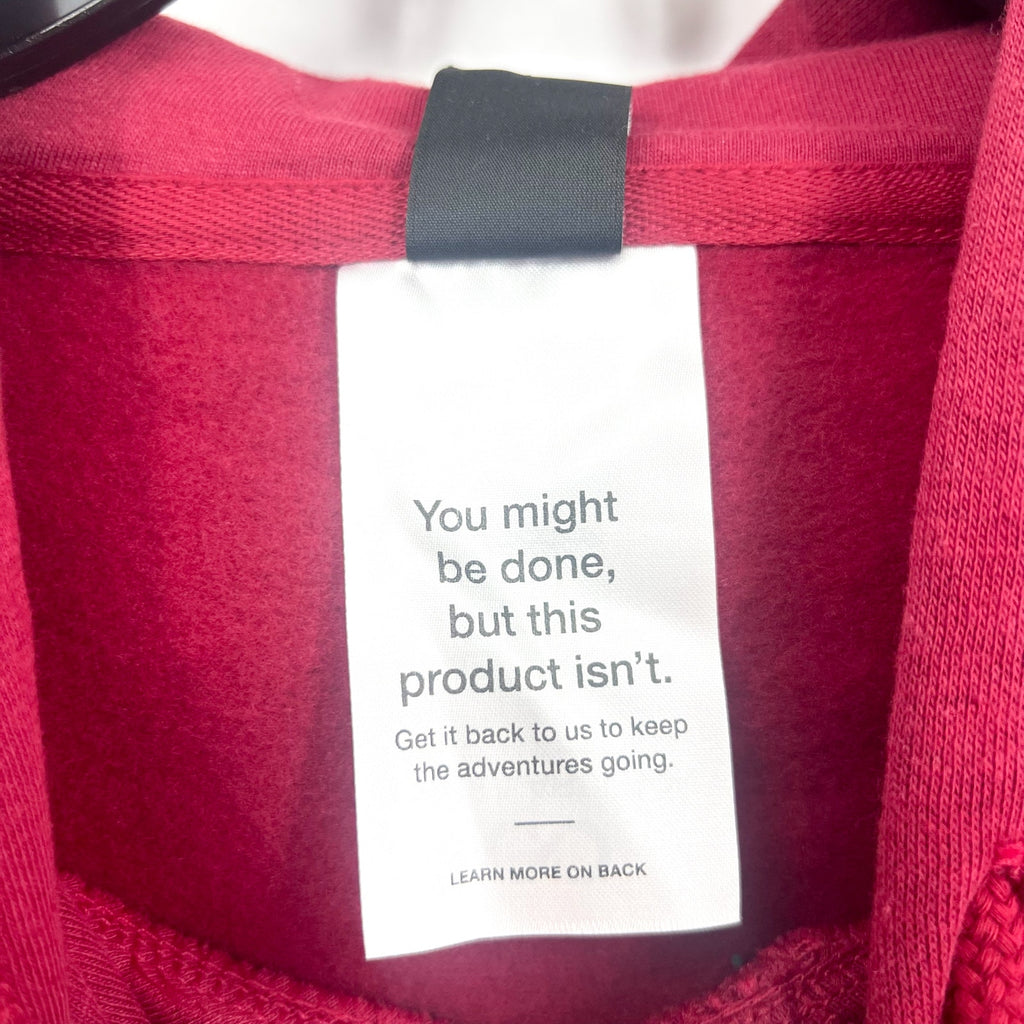 THE NORTH FACE Men Half Dome Hoodie Medium Red Beetroot Sweatshirt NWT