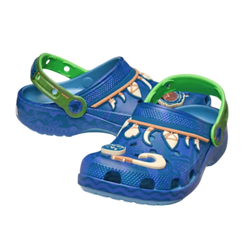 Crocs UNISEX Moana Classic Clog Mens 9 Womens 11 Blue Green NWOB