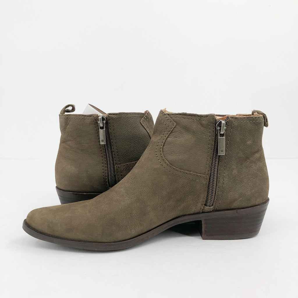 LUCKY BRAND Womens Hikalli Ankle Bootie Size 6 Brown Green Boot Leather NWOB