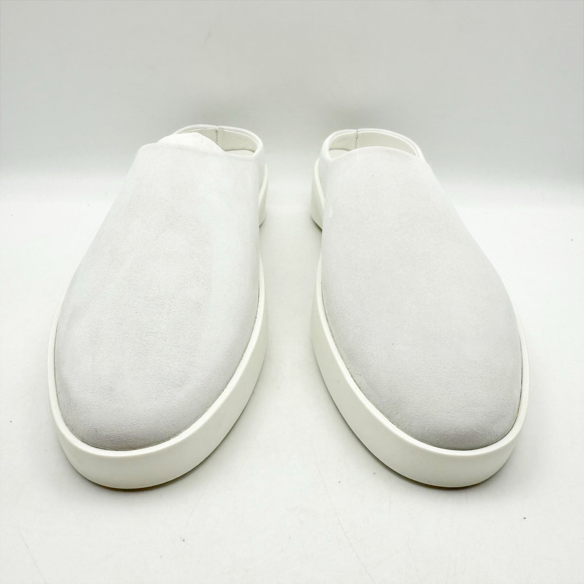 Wolf & Shepherd Cruise Mule Slip On Shoes Mens 7.5 Womens 9 White Leather NIB