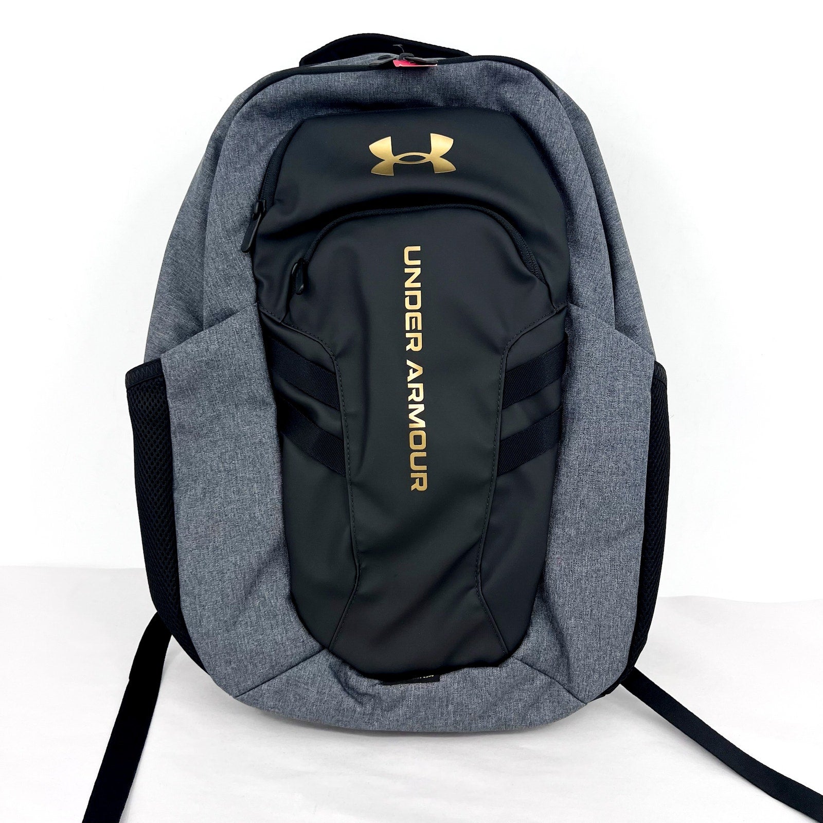 UNDER ARMOUR STORM Unisex Hustle Pro 6.0 Backpack Black/Gold Laptop Sleeve NWOT