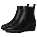 Vionic Womens Aria Ankle Booties US 8 EU 38.5 Black Leather NIB