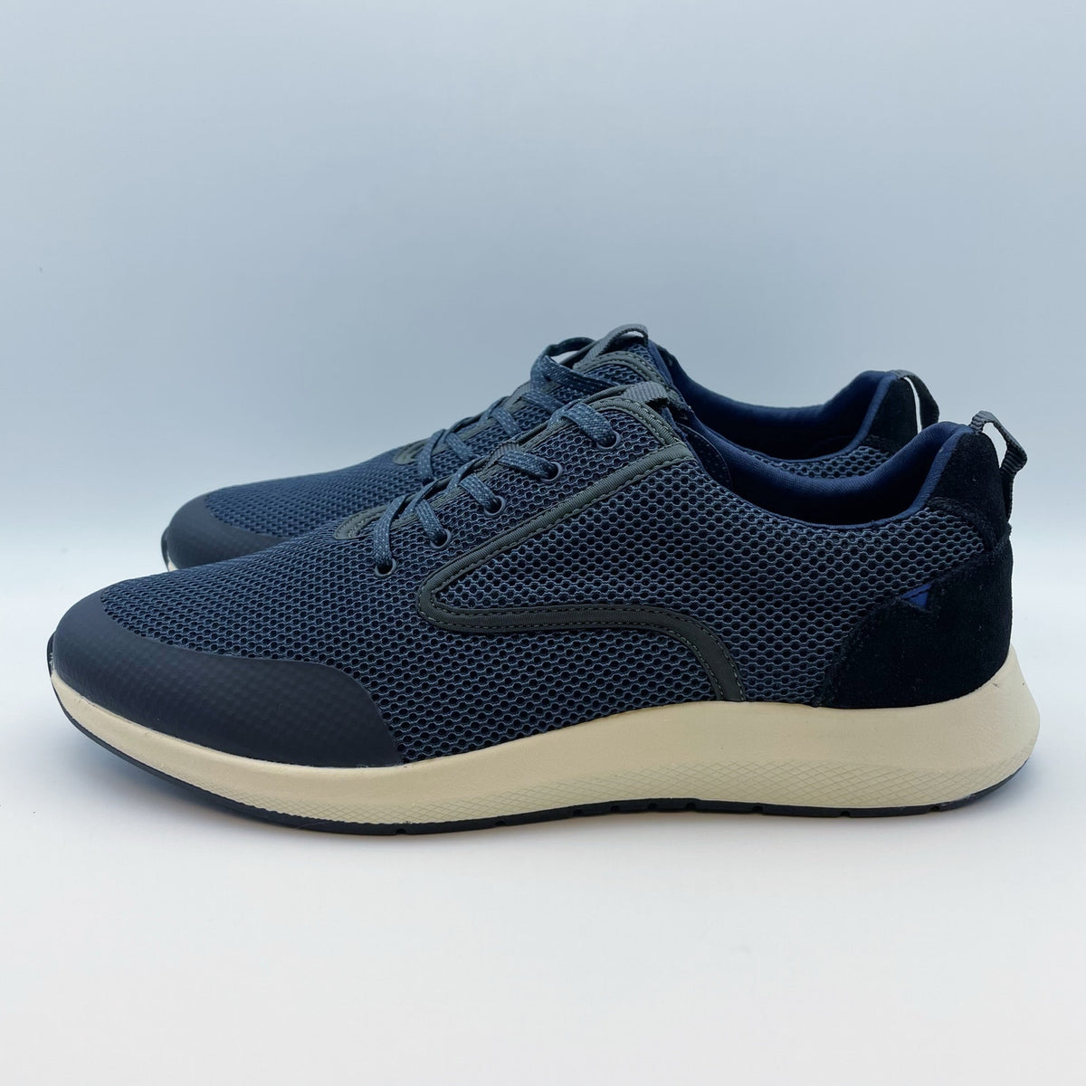Vince Camuto Mens Emmitt Mesh Sneaker Size 9.5 M Blue Lace-Up Closure NIB