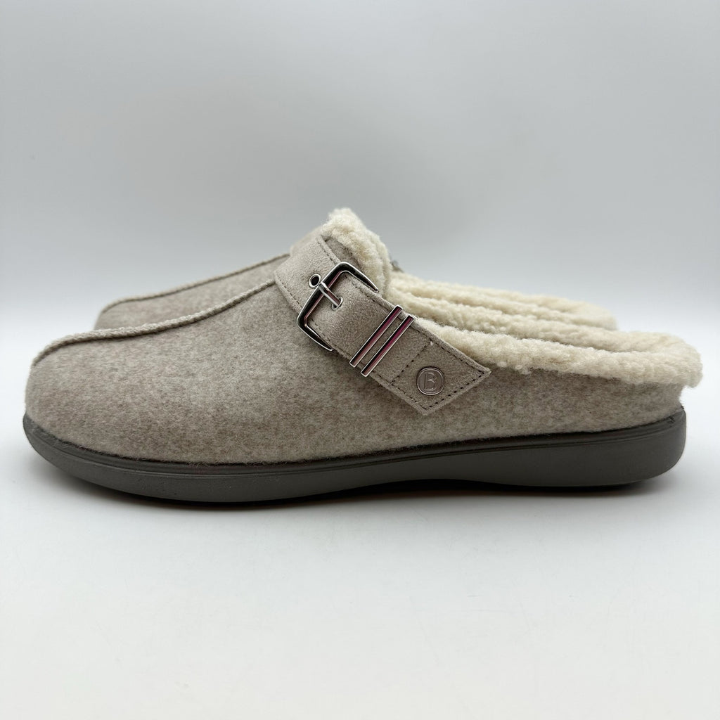 Bzees Womens Eternity Mules Size 7 M EU 37 Beige Taupe Slip On NIB