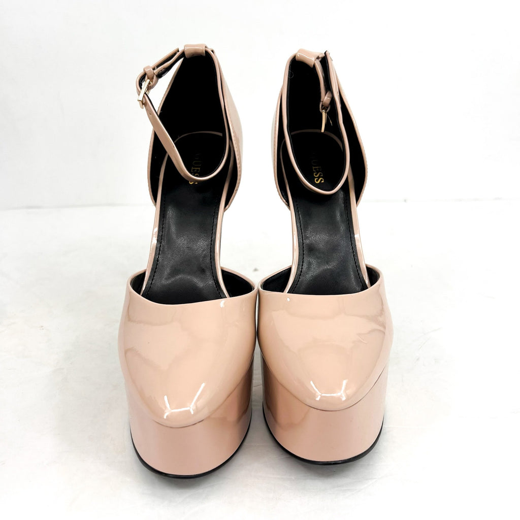 GUESS Women's Rachal Stiletto Pump Heels Size 9.5M Light Natural Platform NWOB