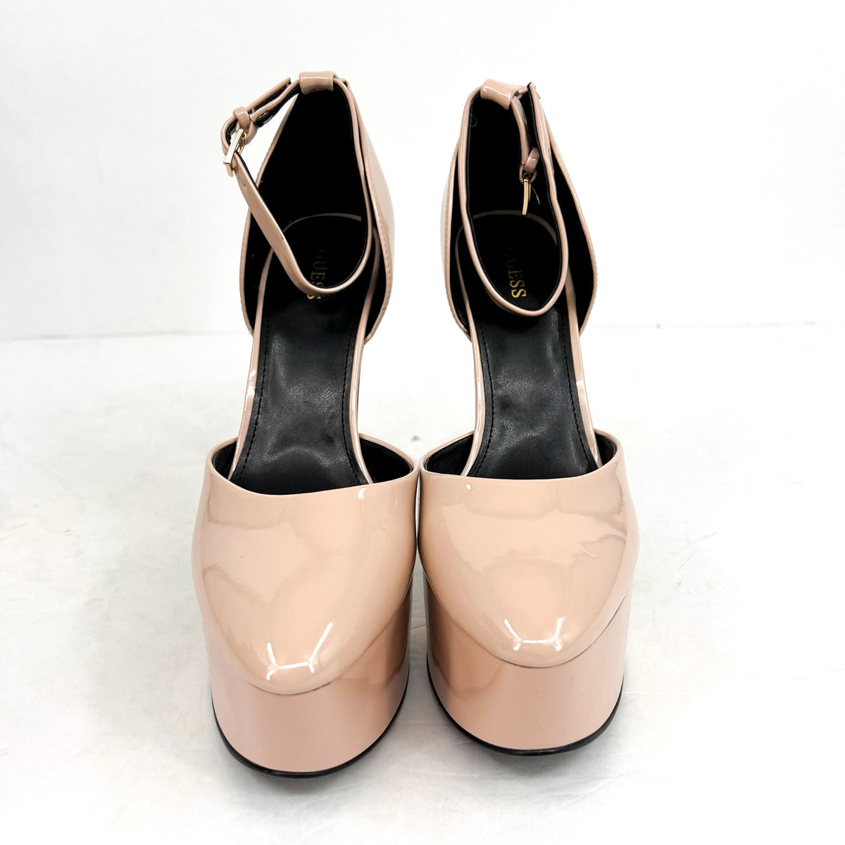 GUESS Women's Rachal Stiletto Pump Heels Size 9.5M Light Natural Platform NWOB