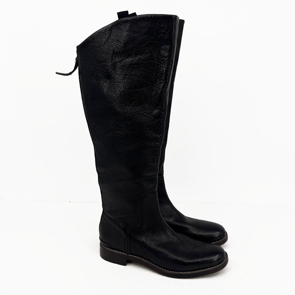 Franco Sarto Womens Meyer Knee High Riding Boots Size 8.5 EU 38.5 Black NWOB