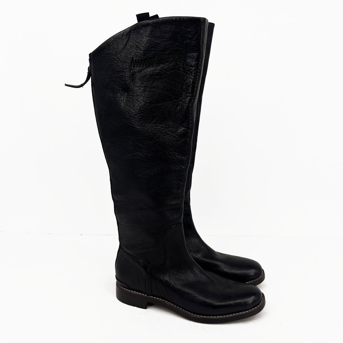 Franco Sarto Womens Meyer Knee High Riding Boots Size 8.5 EU 38.5 Black NWOB