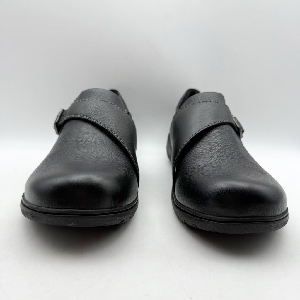 Clarks Womens Carleigh Jazz Shoes US 11 M EU 42.5 Black Leather NWOB