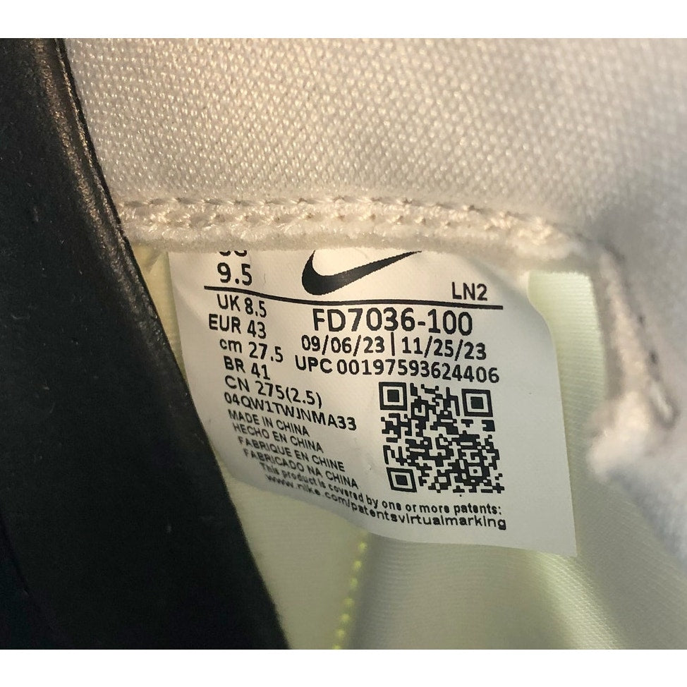 Nike Mens Alpha Menace 4 Elite Football Cleats Size 9.5 White Yellow NWOB