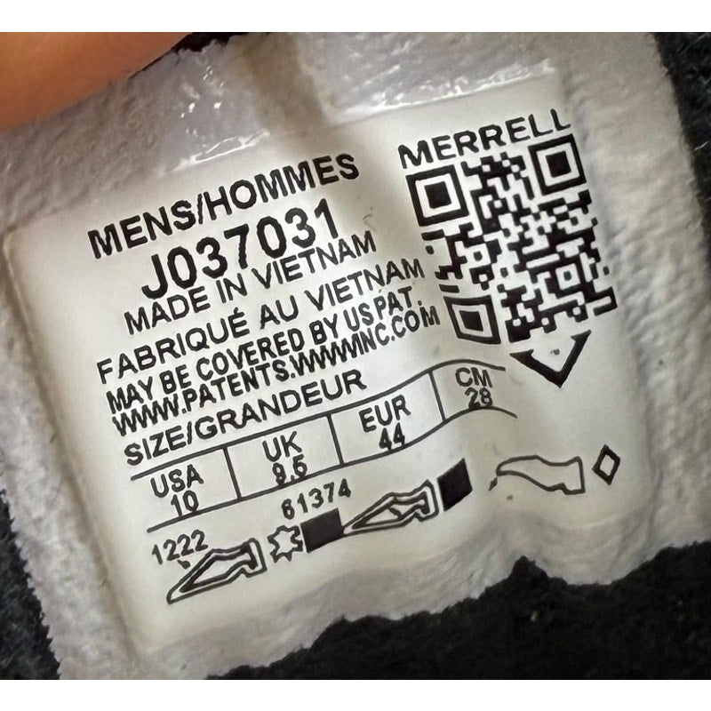 Merrell Mens Moab 3 Hiking Sneakers US 10 Green Black Suede Leather NIB