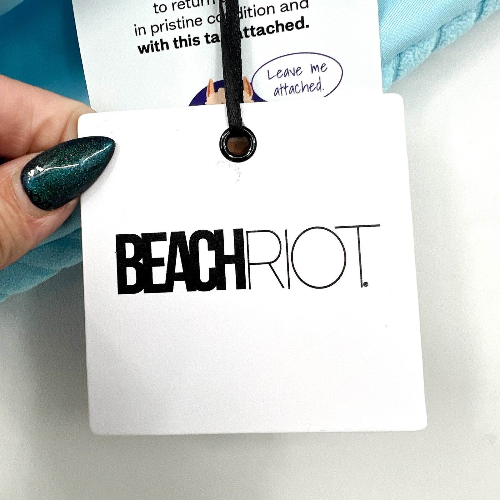 BEACH RIOT Women's Highway Bikini Bottoms Medium Blueberry Ice Terry NWT