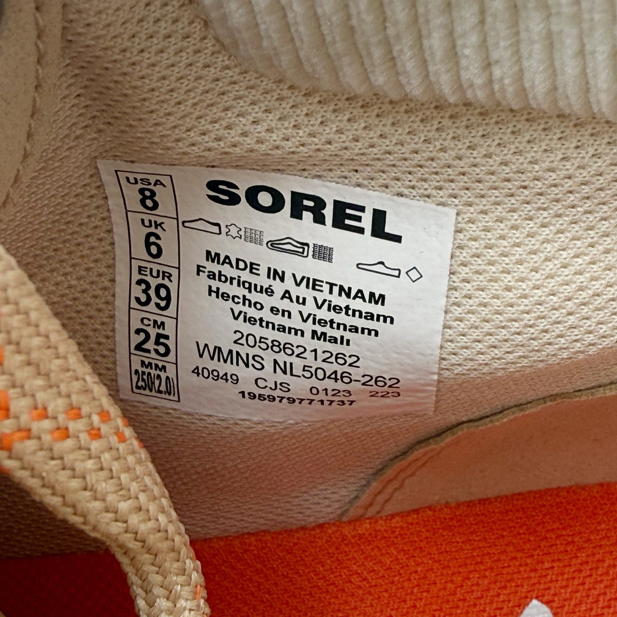 Sorel Womens ONA 503 Hiking Shoes Size 8 Tan Multicolor Suede Waterproof NIB