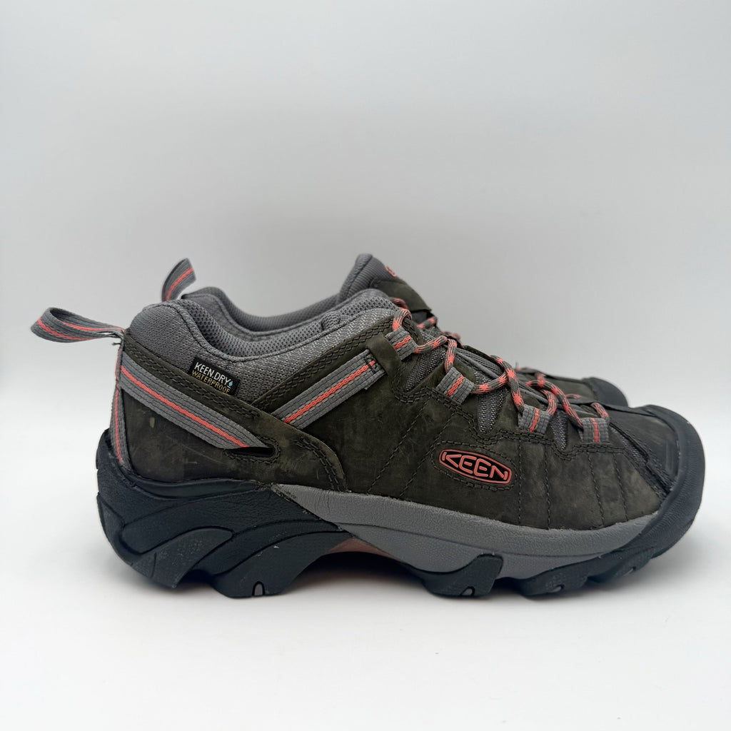 Keen Womens Targhee ll Hiking Shoes Size 8.5 Grey Waterproof Leather NWOB