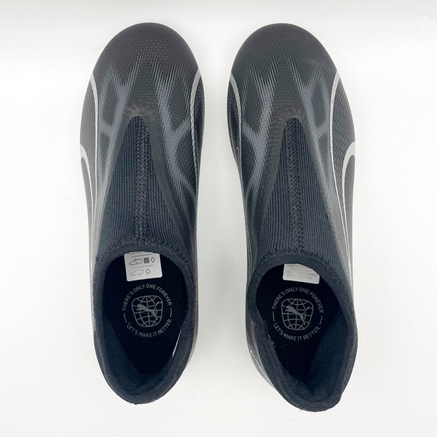 Puma Kids Ultra Match Laceless Firm Ground Soccer Cleats US 2.5 EU 34 Black