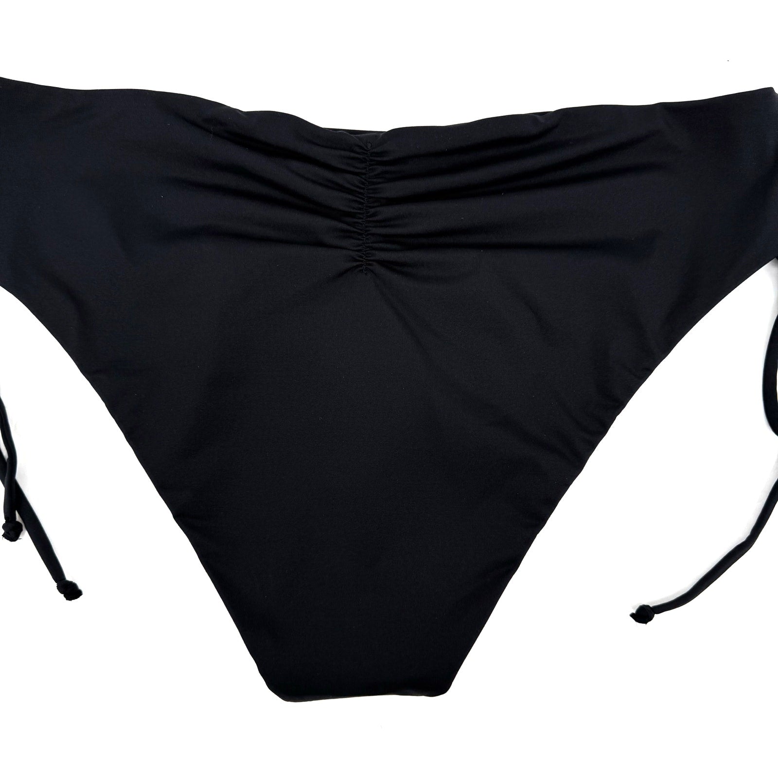 PRANA Women's Ruby Beach Bikini Bottom Large Black Side Lace NWT