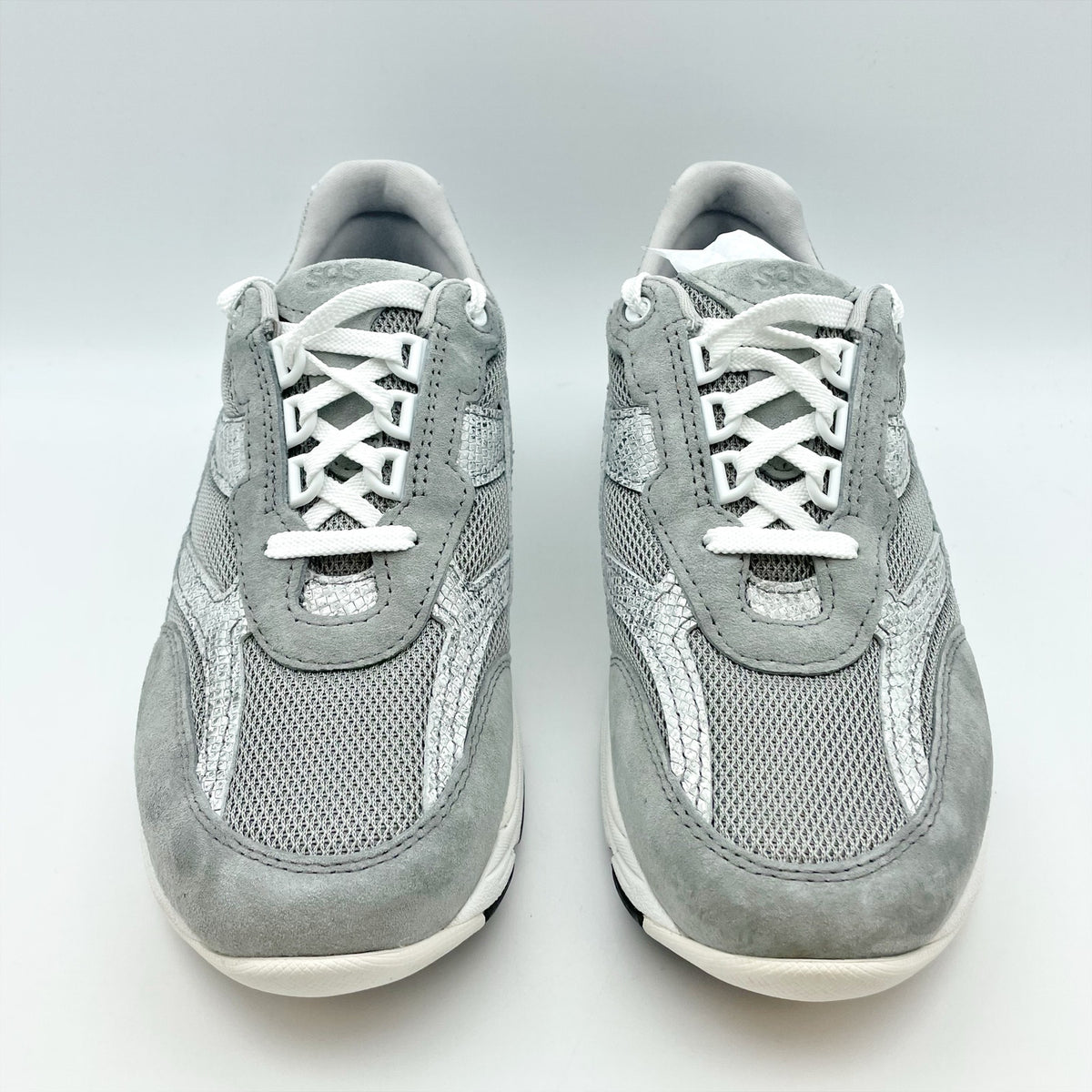 SAS Womens Tour Mesh Sneakers Size 12 M Grey White Comfort Walking NIB
