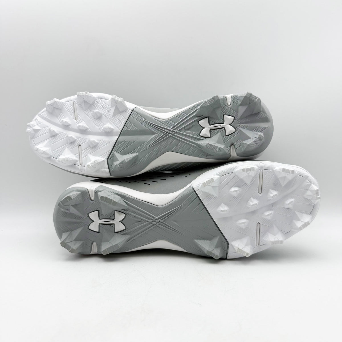 Under Armour Mens Leadoff Low RM Molded Baseball Cleats Size 12 Grey White NWOB