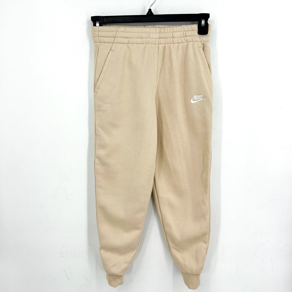NIKE Kids Sportswear Club Fleece Joggers Pants Medium Cream White Boys Girls NWT