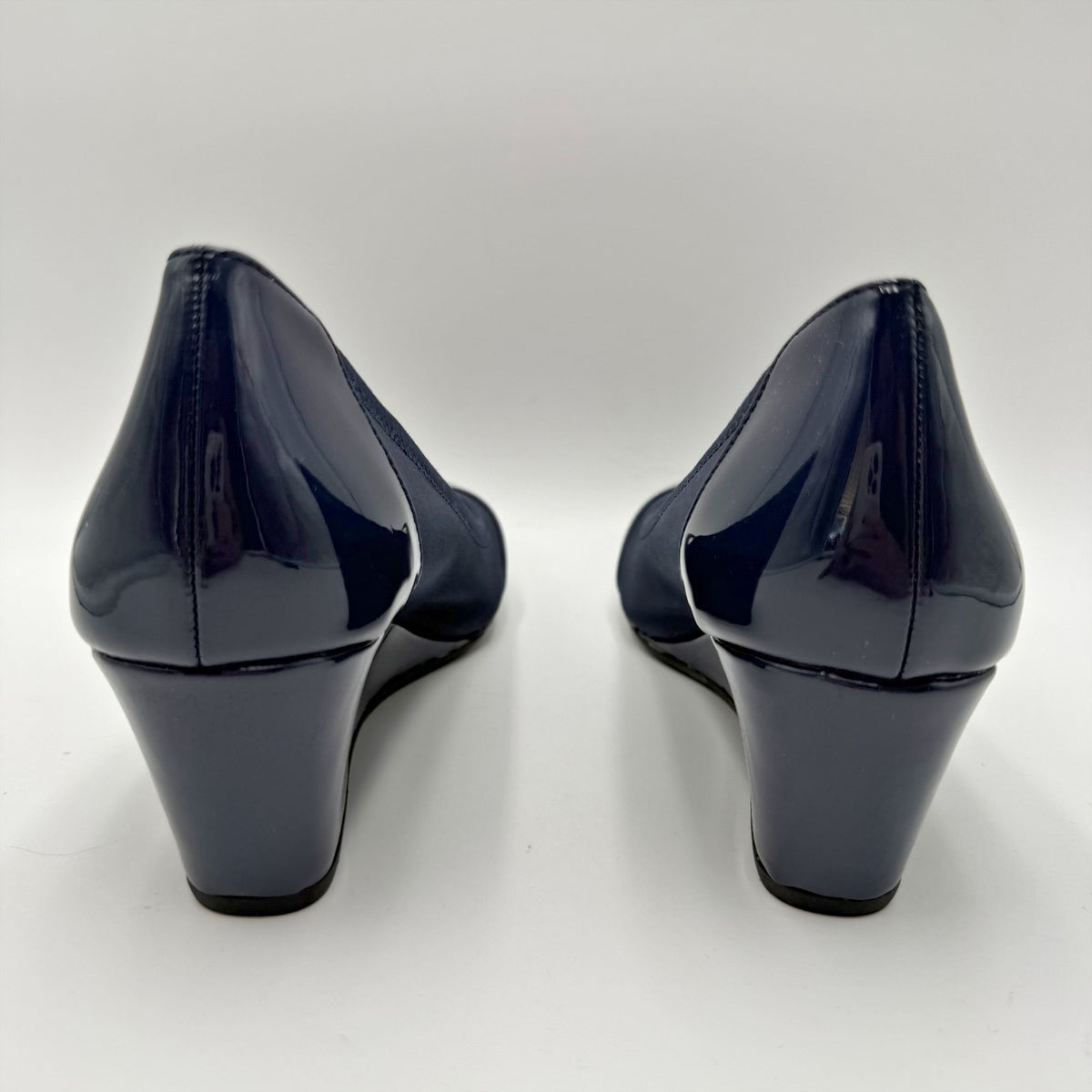 LifeStride Womens Juliana Wedge Pumps Size 8.5 Narrow EU 39 Navy Blue NIB