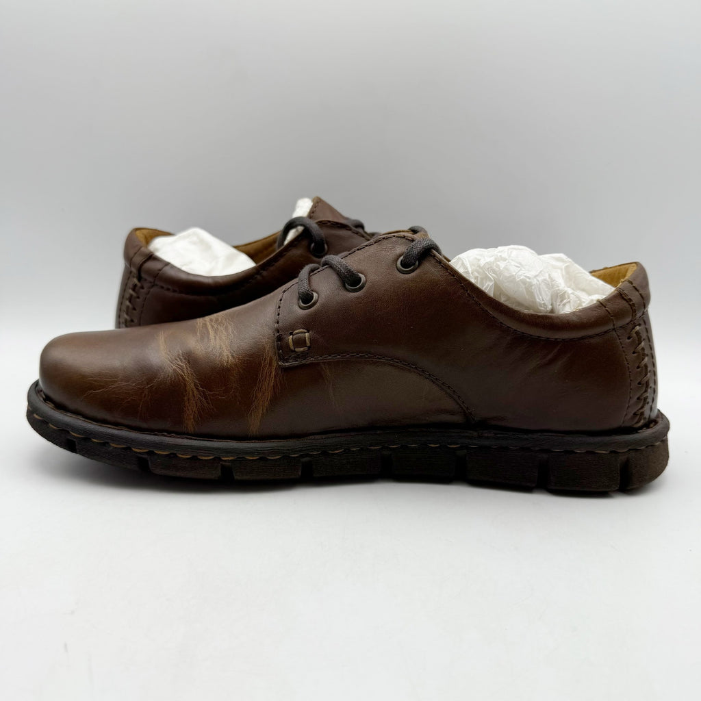 Born Mens Soledad Shoes US 9.5 M EU 42.5 Brown Leather Lace Up Casual NWOB