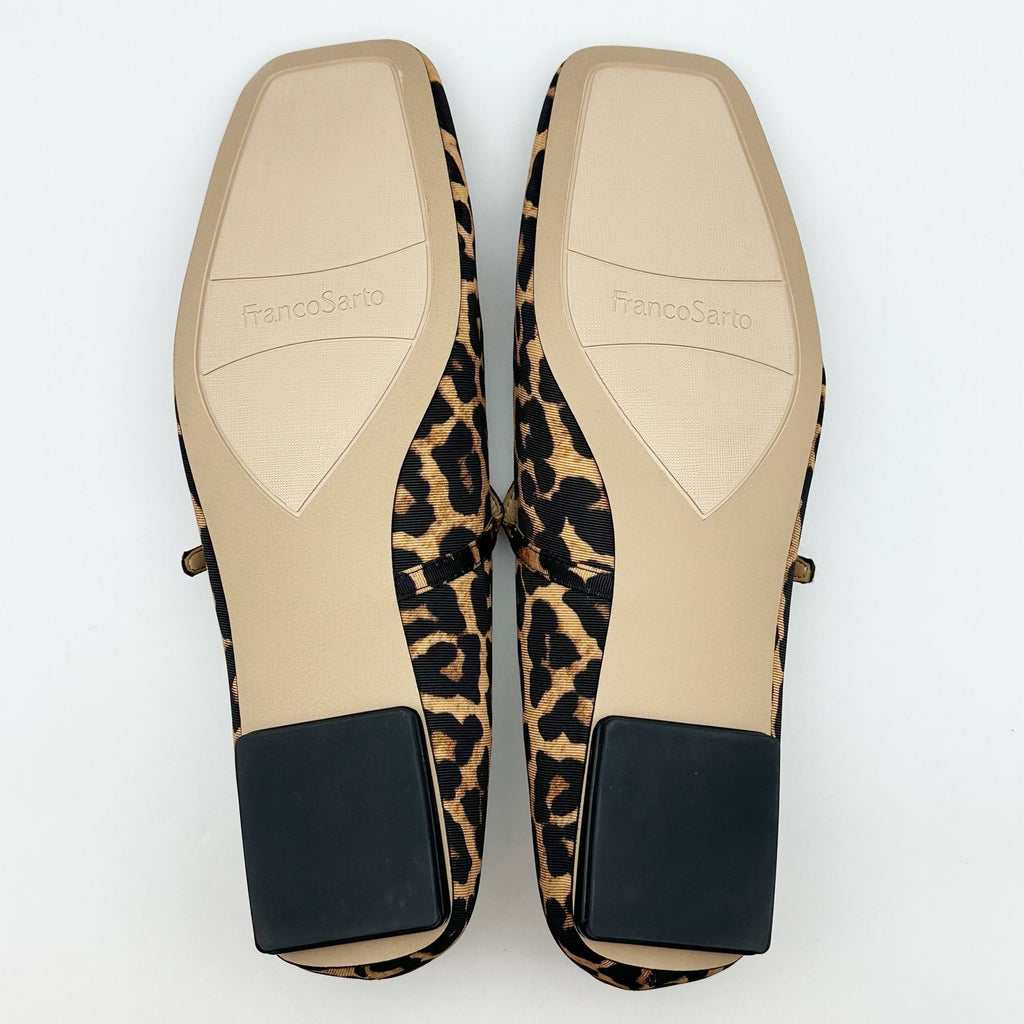 Franco Sarto Womens Tinsley Mary Jane Flats Size 11 M Leopard NWOB
