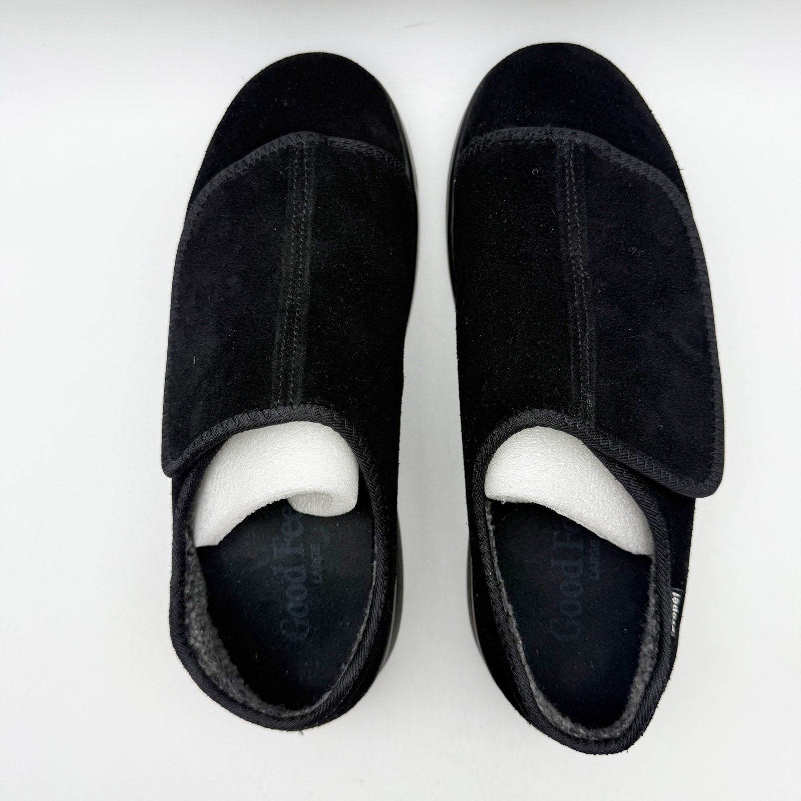 Propet Mens Coleman Slippers Size 9.5 M EU 42.5 Black Suede NIB