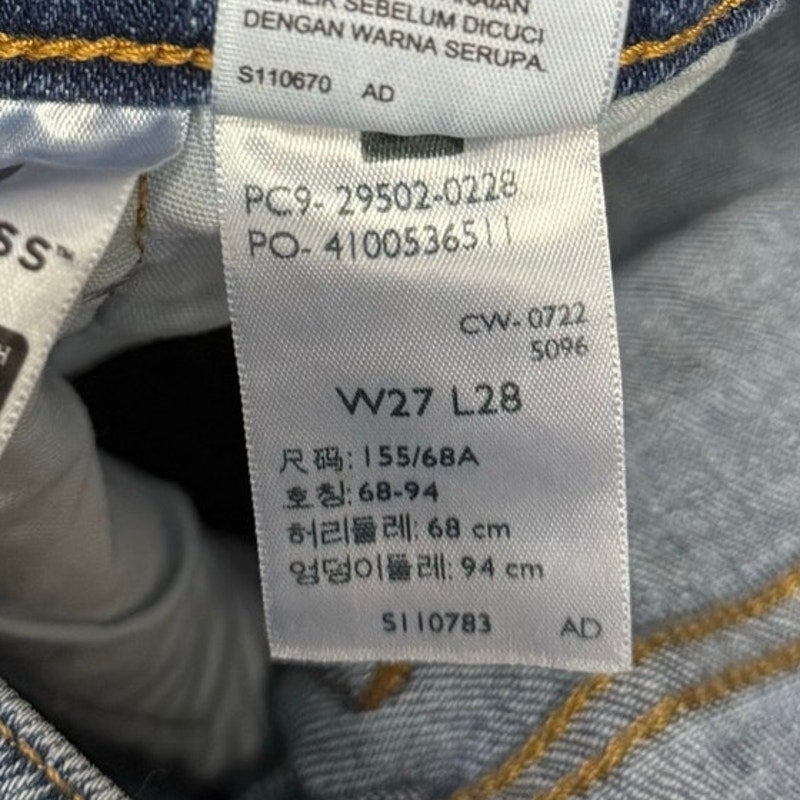 LEVI'S Women's 501 Skinny Jeans 27x28 Size 4 Blue Medium Indigo Worn In NWOT 295