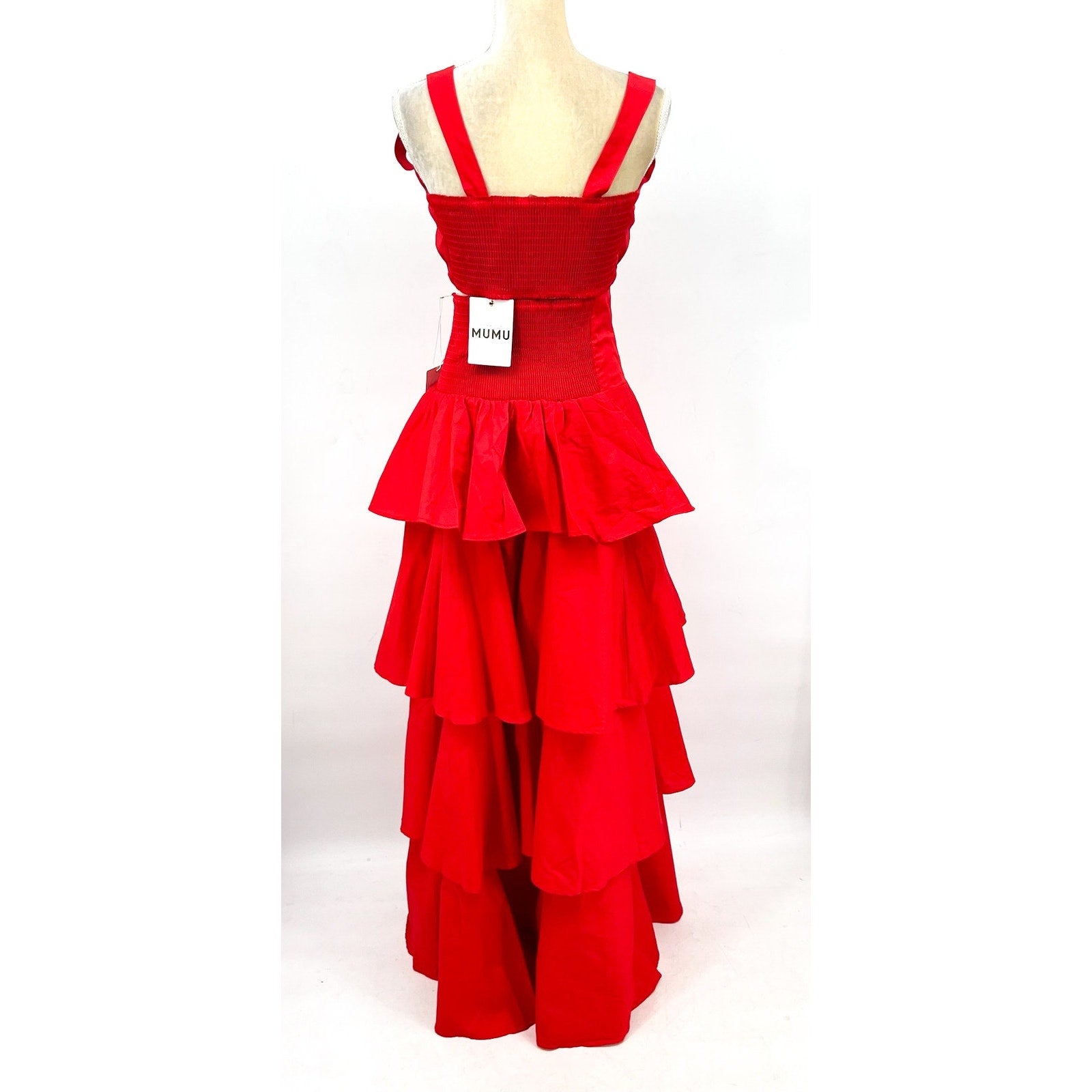 SHOW ME YOUR MUMU Kaden Crop Top & Katrina Swing Skirt Set Large Red NWT