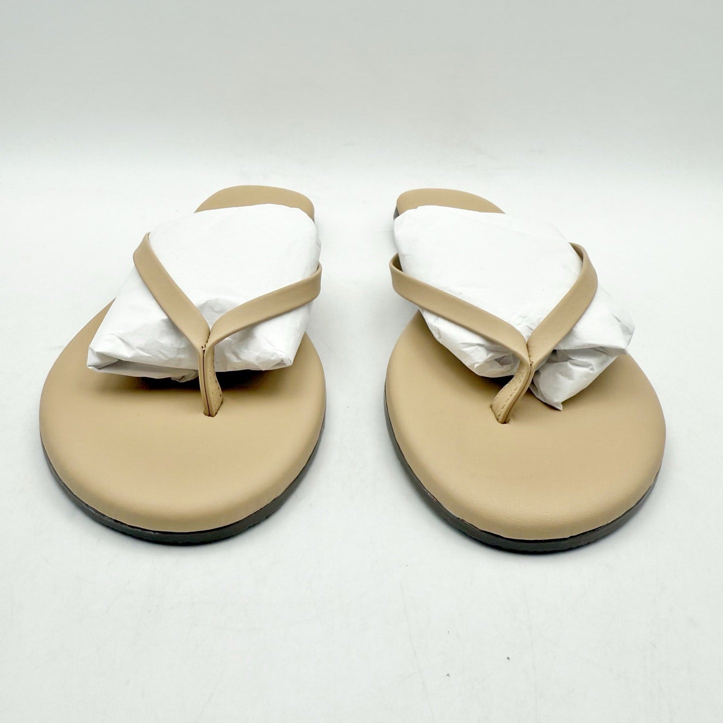 TKEES Womens Foundation Matte Sandals US 7 M Nude Cowhide Leather NWOB