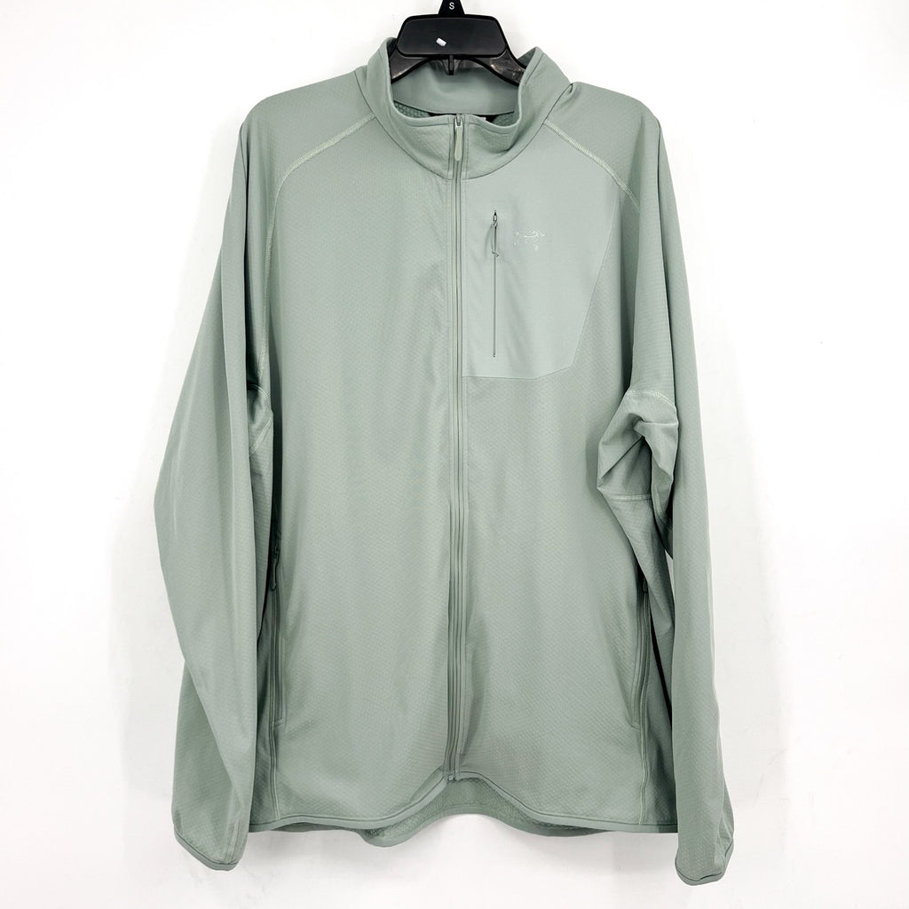 ARC'TERYX Men's Delta Full Zip Fleece Jacket XXL Stone Green Light FLAWS NWOT
